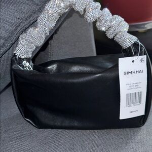Simkhai Black Bag with Silver Handle